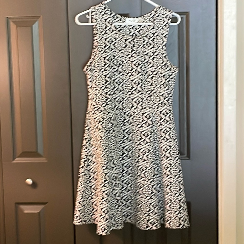 RD Style print fit and flare dress